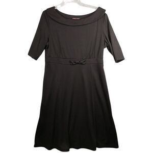 Signature by Robbie Bee Women's Size 16‎ Midi Dress Made In USA Black Vintage
